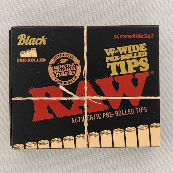 Raw Black Wide Pre-Rolled Tips