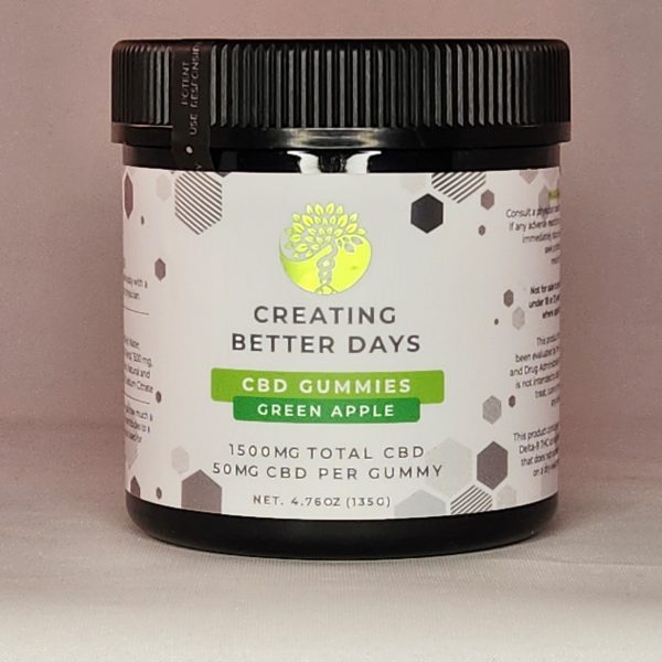 Creating Better Days CBD 1500 Gummy - Multiple Flavors - Image 3