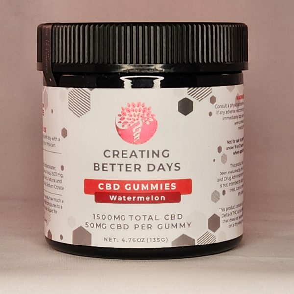 Creating Better Days CBD 1500 Gummy - Multiple Flavors - Image 2