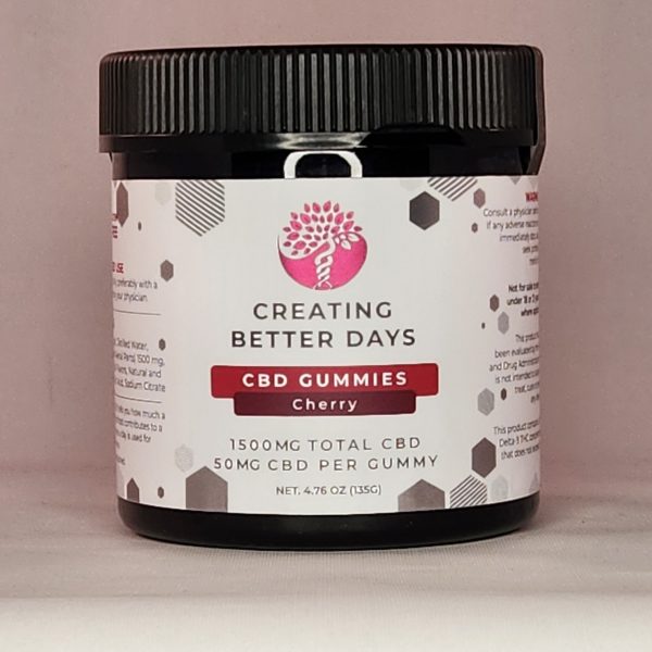 Creating Better Days CBD 1500 Gummy - Multiple Flavors