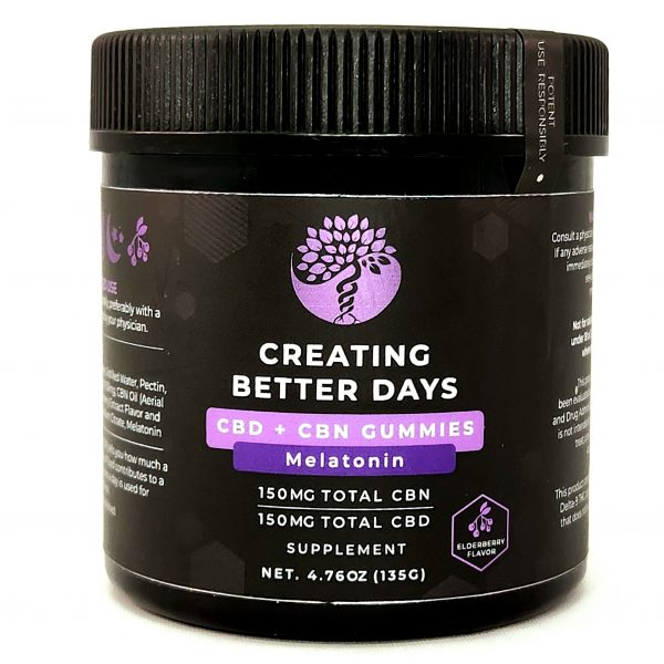 Creating Better Days CBD + CBN Melatonin Gummies